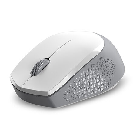 Genius Myš NX-8000S BT, 1200DPI, Bluetooth a 2,4GHz, optická, 3tl., bezdrátová, bílo-šedá, Blue-Eye senzor, symetrická