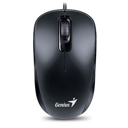 Myš drátová, Genius DX-110, černá, optická, 1200DPI, USB-C