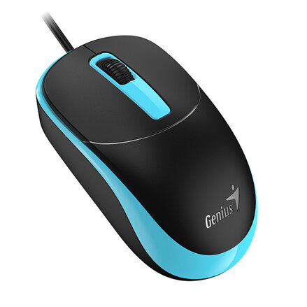 Myš drátová, Genius DX-123, černo-modrá, optická, 1200DPI