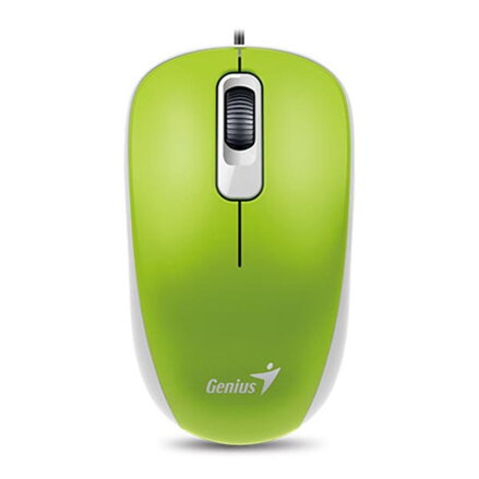 Genius Myš DX-110, 1000DPI, optická, 3tl., 1 kolečko, drátová USB, zelená