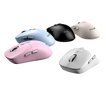 Myš bezdrátová, Genius NX-8080S BT, modrá, optická, 1600DPI