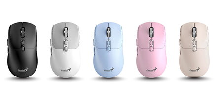 Myš bezdrátová, Genius NX-8080S BT, modrá, optická, 1600DPI