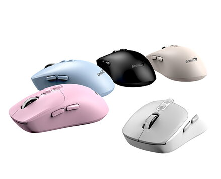 Myš bezdrátová, Genius NX-8080S BT, růžová, optická, 1600DPI