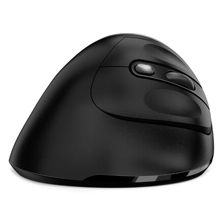Genius Myš Ergo 8250S, 1600DPI, 2.4 [GHz], optická, 6tl., bezdrátová, černo-stříbrná, 1 ks AA, vertikální