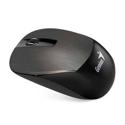 Genius Myš NX-7015, 1600DPI, 2.4 [GHz], optická, 3tl., bezdrátová, čokoládová, 1 ks AA, Blue-eye senzor