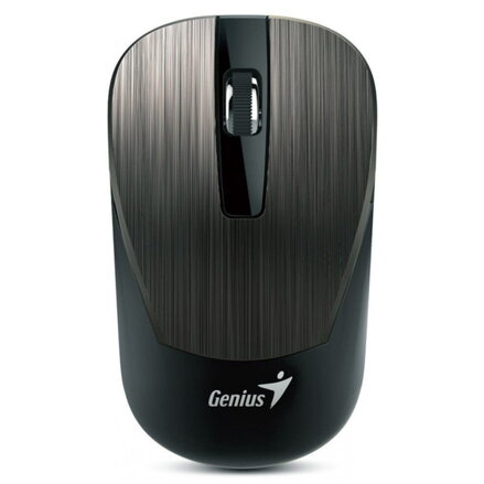 Genius Myš NX-7015, 1600DPI, 2.4 [GHz], optická, 3tl., bezdrátová, čokoládová, 1 ks AA, Blue-eye senzor