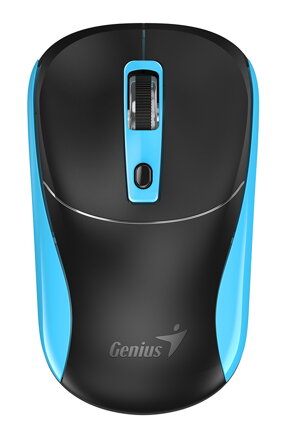 Myš bezdrátová, Genius NX-7123, černo-modrá, optická, 1200DPI