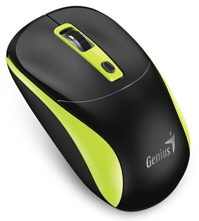 Myš bezdrátová, Genius NX-7123, černo-zelená, optická, 1200DPI