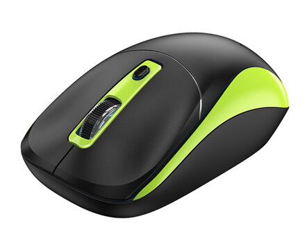 Myš bezdrátová, Genius NX-7123, černo-zelená, optická, 1200DPI
