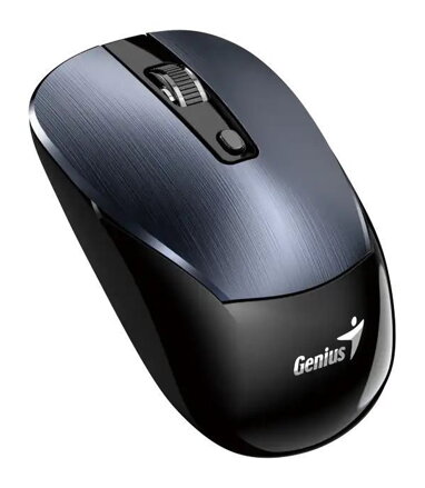Myš bezdrátová, Genius NX-7125, kovově šedá, optická, 1200DPI
