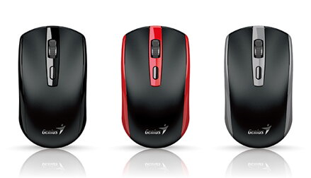 Myš bezdrátová, Genius ECO-8150, černá, optická, 1200DPI