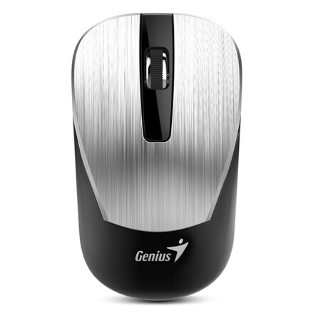 Genius Myš NX-7015, 1600DPI, 2.4 [GHz], optická, 3tl., bezdrátová USB, stříbrná, AA