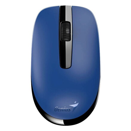Genius Myš NX-7007, 1200DPI, 2.4 [GHz], optická, 3tl., bezdrátová USB, černo-modrá, AA