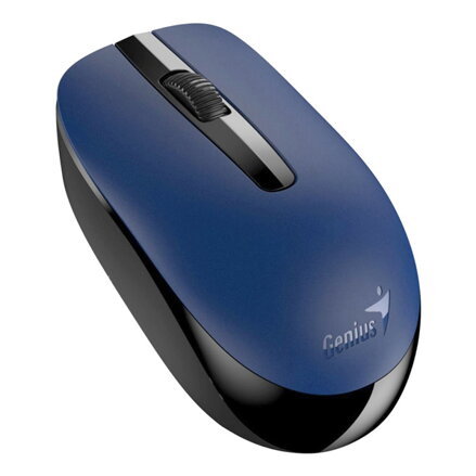 Genius Myš NX-7007, 1200DPI, 2.4 [GHz], optická, 3tl., bezdrátová USB, černo-modrá, AA