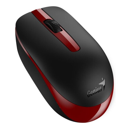 Genius Myš NX-7007, 1200DPI, 2.4 [GHz], optická, 3tl., bezdrátová USB, černo-červená, AA