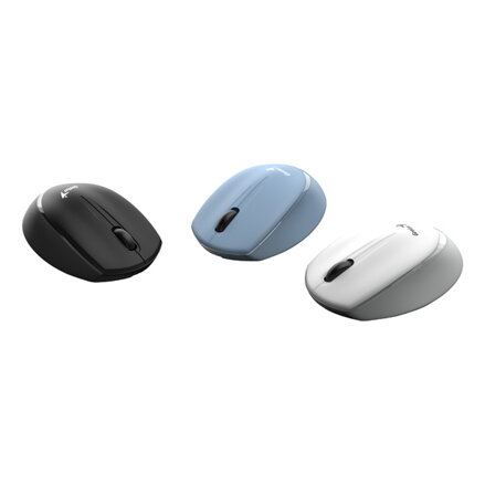 Genius Myš NX-7009, 1200DPI, 2.4 [GHz], optická, 3tl., bezdrátová, černá, 1 ks AA, Blue-Eye senzor, symetrická