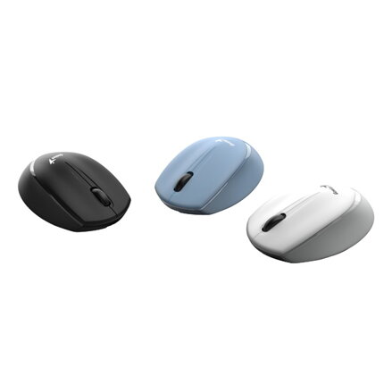 Genius Myš NX-7009, 1200DPI, 2.4 [GHz], optická, 3tl., bezdrátová, modrá, 1 ks AA, Blue-Eye senzor, symetrická