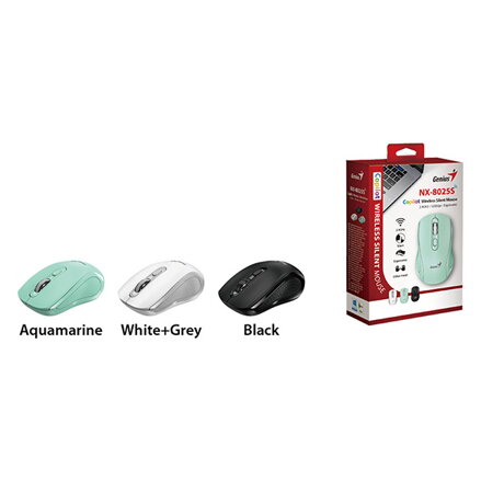 Genius NX-8025S Myš bezdrátová, zelená, 1200DPI