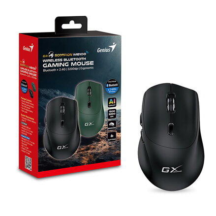 Genius GX Gaming Scorpion M8100 Myš bezdrátová, černá, 3200DPI
