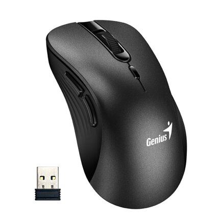 Myš bezdrátová, Genius Ergo 8100S, černá, optická, 1600DPI