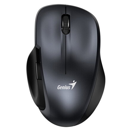 Genius Myš Ergo 8200S, 1200DPI, 2.4 [GHz], optická, 5tl., bezdrátová, kovově šedá, 1 ks AA, BlueEye senzor