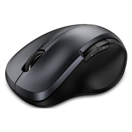 Genius Myš Ergo 8200S, 1200DPI, 2.4 [GHz], optická, 5tl., bezdrátová, kovově šedá, 1 ks AA, BlueEye senzor