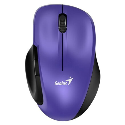 Genius Myš Ergo 8200S, 1200DPI, 2.4 [GHz], optická, 5tl., bezdrátová, fialová, 1 ks AA, BlueEye senzor