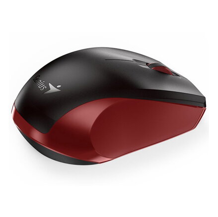 Genius Myš NX-8006S, 1600DPI, 2.4 [GHz], optická, 3tl., bezdrátová USB, černo-červená, AA