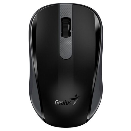 Genius Myš NX-8008S, 1200DPI, 2.4 [GHz], optická, 3tl., bezdrátová USB, černá-šedá, 1 ks AA