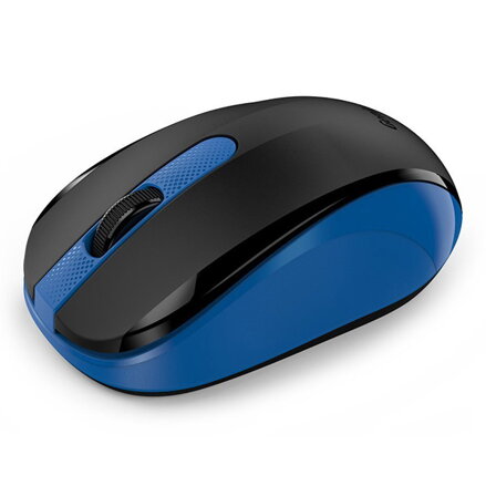 Genius Myš NX-8008S, 1200DPI, 2.4 [GHz], optická, 3tl., bezdrátová USB, modrá, 1 ks AA