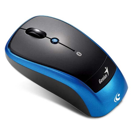 Genius Myš Traveler 9005BT, 1 ks AA, bluetooth, optická, 4tl., 1 kolečko, bezdrátová, černo-modrá, 1200dpi