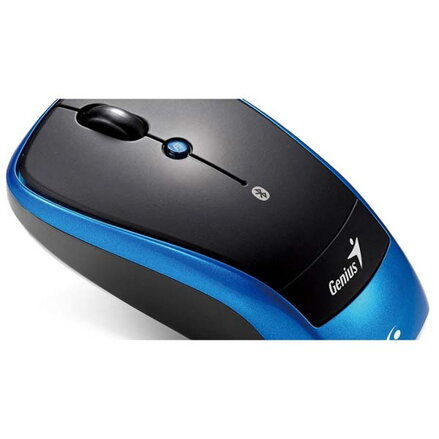 Genius Myš Traveler 9005BT, 1 ks AA, bluetooth, optická, 4tl., 1 kolečko, bezdrátová, černo-modrá, 1200dpi