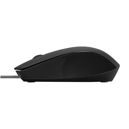 HP myš 150 1600DPI, optická, 3tl., 1 kolečko, drátová USB-A, černá, 1 ks Windows 7,8,10, Mac 10.1 a vyšší