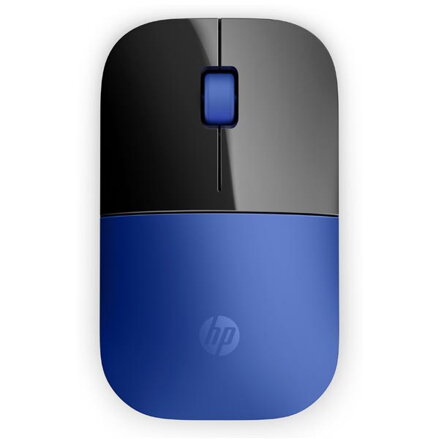 HP myš Z3700 Wireless Dragonfly Blue, 1200DPI, 2.4 [GHz], optická Blue LED, 3tl., 1 kolečko, bezdrátová, modrá, 1 ks AA, Windows 7