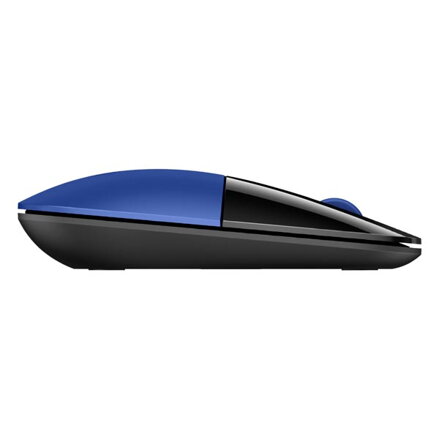 HP myš Z3700 Wireless Dragonfly Blue, 1200DPI, 2.4 [GHz], optická Blue LED, 3tl., 1 kolečko, bezdrátová, modrá, 1 ks AA, Windows 7