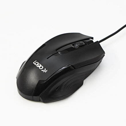 Logo myš Shape, 800DPI, optická, 3tl., drátová USB, černá