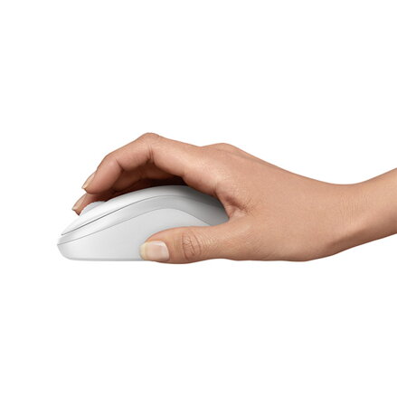 Myš bezdrátová, Logitech M240 SILENT BLUETOOTH MOUSE, bílá, optická, 4000DPI