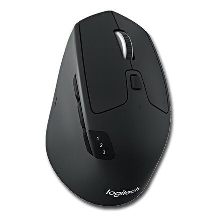 Logitech Myš M720 Triathlon, 1000DPI, Bluetooth, optická, 8tl., 1 kolečko, bezdrátová, černá, vestavěná baterie, připojení přes bl