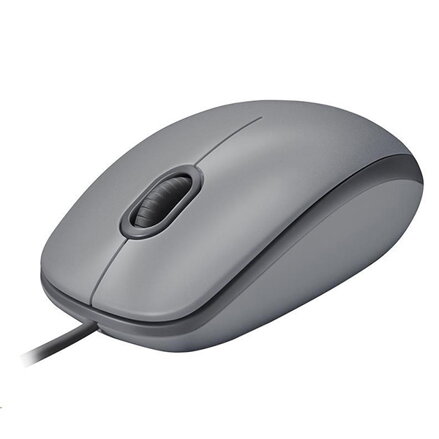 Logitech M110 Silent Myš drátová, šedá, 1000DPI