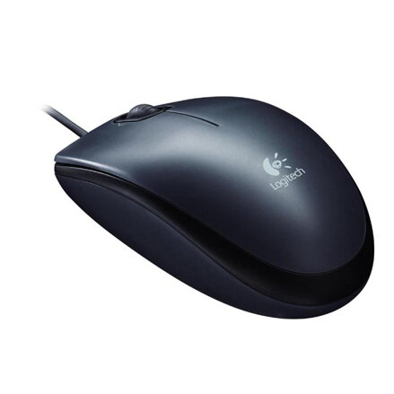 Logitech M100 Myš drátová, černá, 1000DPI