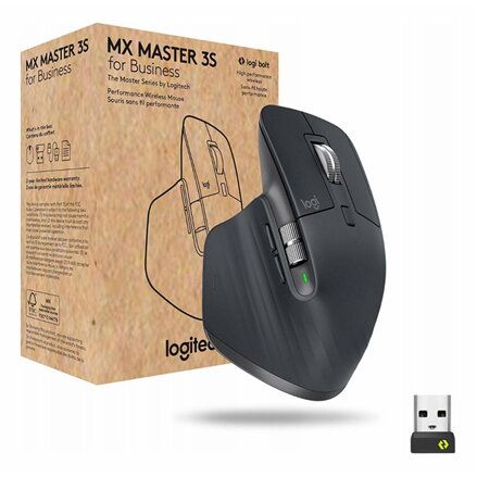 Logitech MX Master 3S Business Performance Myš černá, 8000DPI