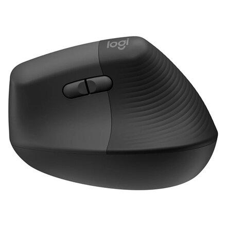 Logitech Myš LIFT GRAPHITE, 4000DPI, bluetooth, optická, 6tl., bezdrátová, šedá, 1 ks AA, ergonomická, vertikální