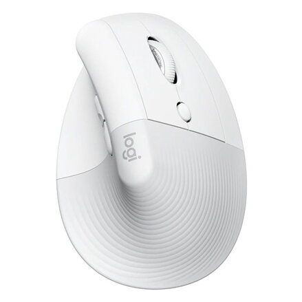 Logitech Myš LIFT, 4000DPI, bluetooth, optická, 6tl., bezdrátová, bílá, 1 ks AA, ergonomická, vertikální