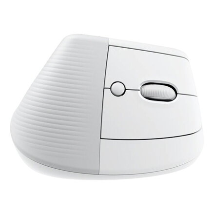 Logitech Myš LIFT, 4000DPI, bluetooth, optická, 6tl., bezdrátová, bílá, 1 ks AA, ergonomická, vertikální