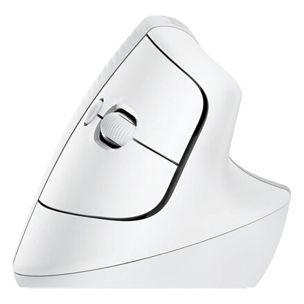 Logitech Myš LIFT, 4000DPI, bluetooth, optická, 6tl., bezdrátová, bílá, 1 ks AA, ergonomická, vertikální