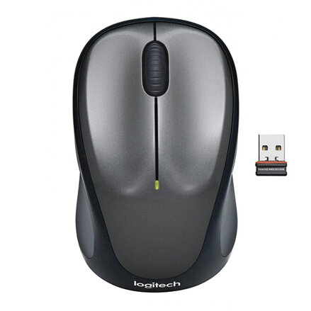 Logitech Myš M235, 1000DPI, 2.4 [GHz], optická, 3tl., 1 kolečko, bezdrátová, černá, 1 ks AA, k notebooku, univerzální