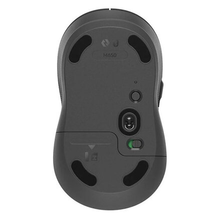 Myš bezdrátová, Logitech M650, šedá, optická, 2000DPI