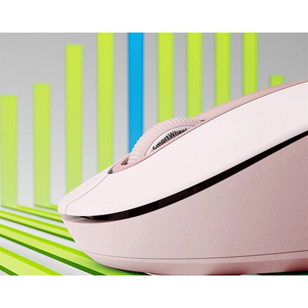 Myš bezdrátová, Logitech M650, růžová, optická, 2000DPI