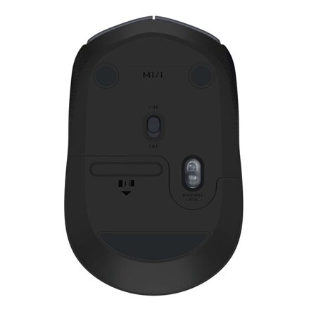 Logitech Myš M171, 1000DPI, 2.4 [GHz], optická, 3tl., 1 kolečko, bezdrátová, modrá, 2 ks AA, k notebooku, univerzální