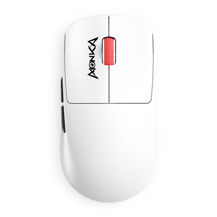 Myš Marvo MONKA PRIME, bílá, optika, 26000DPI, Tri-Mode